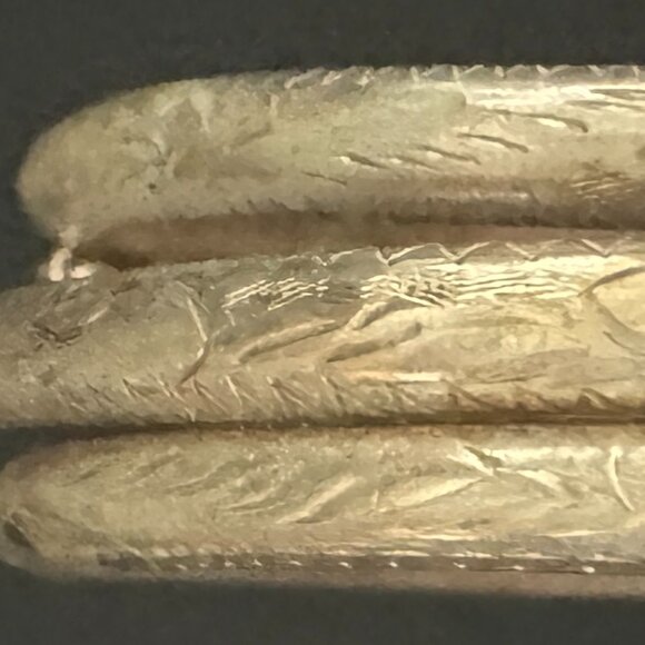 Sterling Silver Bangle Bracelets, Set of 3 - Picture 9 of 9